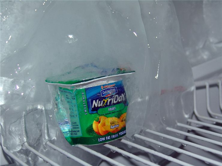 Picture Of Ice In Fridge