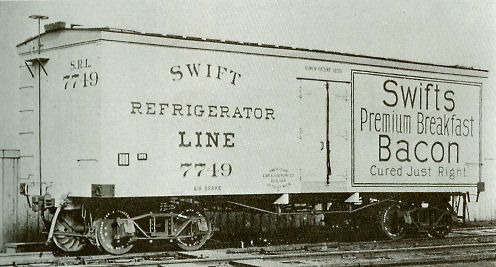 Picture Of Refrigerator Car By Swift Refrigerator Line In 1899